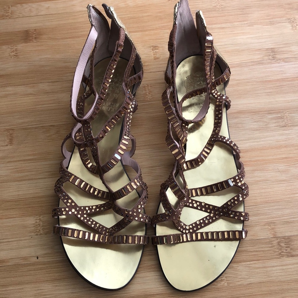 VGC Vince Camuto jeweled gladiator sandals